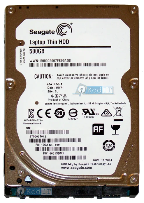 Dysk HDD Seagate Momentus 500 GB ST500LT012-1DG142