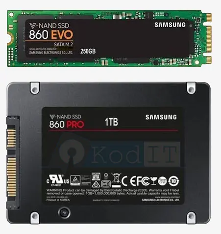 Dyski SSD Samsung w formacie 2.5 cala oraz M.2